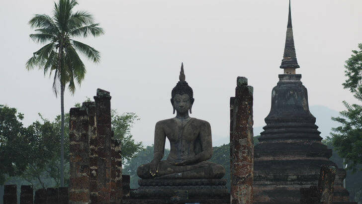 Sukhothai Historical Park is a UNESCO World Heritage Site recognizing an early capital of Siam, now Thailand.