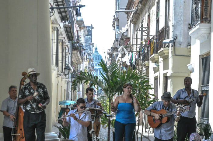 Music and history come together in Havana Vieja.