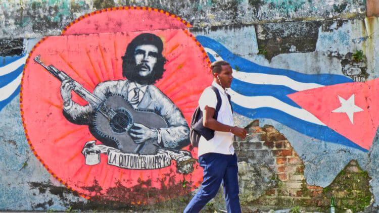 Murals dedicated to the revolution are plentiful throughout Cuba.