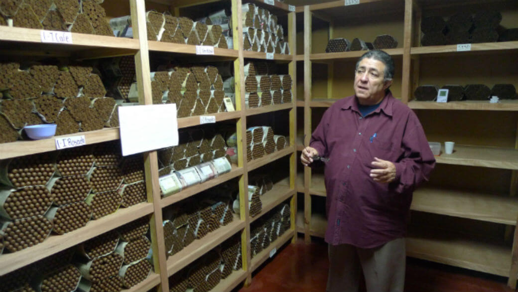 Aging room of small cigar factory in Esteli, Nicaragua